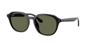 0RB4459D 901/9A - Black - Dark Green Polarized - Size 54
