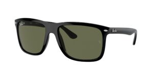 0RB4547 BOYFRIEND TWO 601/58 - Black - Green Polarized - Size 57