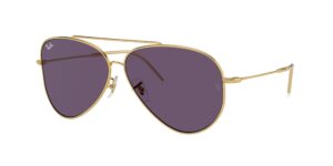 0RBR0101S AVIATOR REVERSE 001/1A - Arista Gold - Violet - Size 59