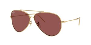 0RBR0101S AVIATOR REVERSE 001/69 - Arista Gold - Dark Violet - Size 59