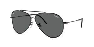 0RBR0101S AVIATOR REVERSE 002/GR - Black - Dark Grey - Size 59