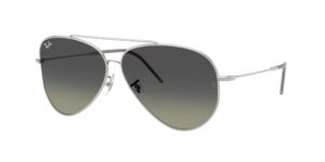 0RBR0101S AVIATOR REVERSE 003/11 - Silver - Grey Gradient - Size 62