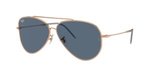0RBR0101S AVIATOR REVERSE 92023A - Rose Gold - Blue - Size 59
