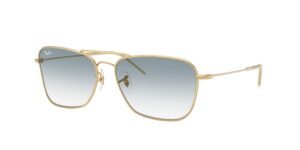 0RBR0102S CARAVAN REVERSE 001/79 - Arista Gold - Clear Gradient Blue - Size 58