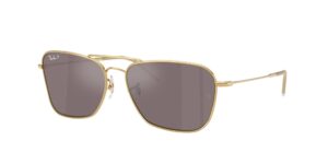 0RBR0102S CARAVAN REVERSE 001/LB - Arista Gold - Polarized Pink - Size 58