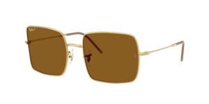 0RBR0104S SQUARE REVERSE 001/83 - Arista Gold - Dark Brown Polarized - Size 54