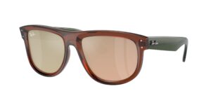 0RBR0501S BOYFRIEND REVERSE 67102O - Transparent Light Brown - Light Gold - Size 56