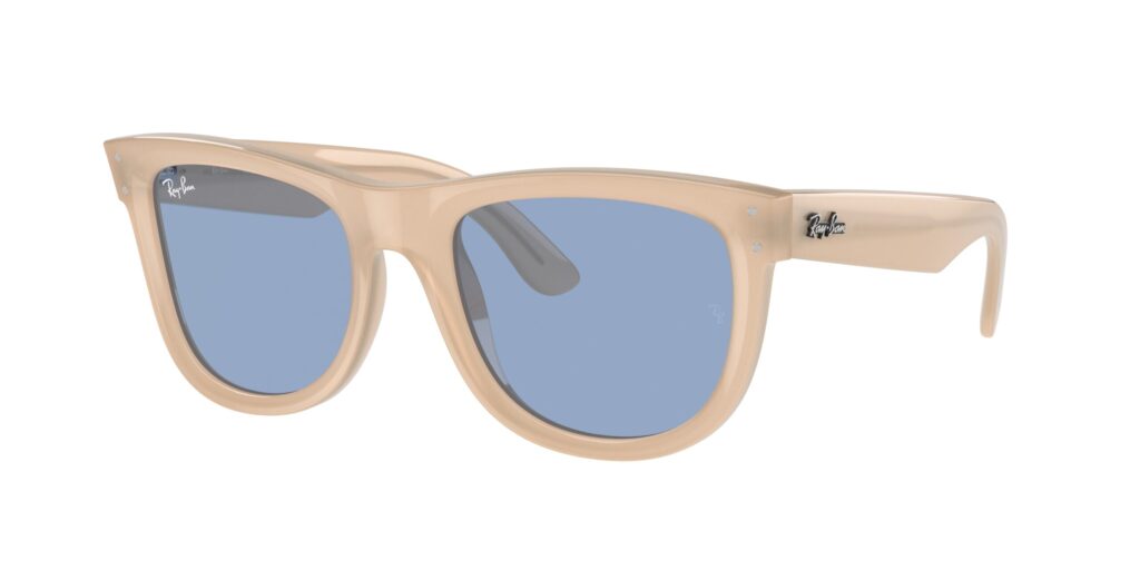 0RBR0502S WAYFARER REVERSE 678072 – Opal Beige & Honey – Light Blue – Size 53