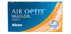 Air Optix Night & Day Aqua 3 contact
  lenses by Air Optix for clear, comfortable vision