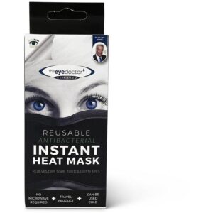 Reusable antibacterial instant heat mask for dry, tired, and gritty eyes.